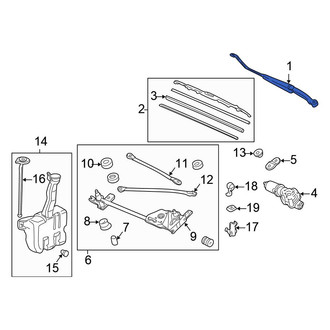 Honda OE - Left Wiper Arm