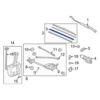 Honda OE - Left Wiper Blade Refill