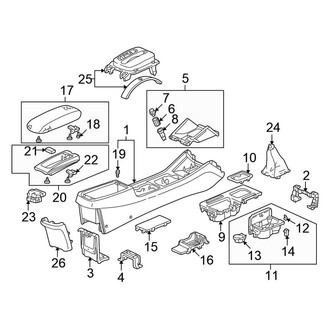 Honda OE - Center Console (Coupe / EX / LX Coupe)