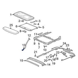 Honda OE - Rear Sunroof Drain Hose Drain Valve