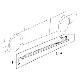Honda OE - Pillars, Rocker & Floor - Exterior Trim (Coupe)
