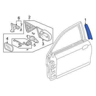 Honda OE - Front Right Door Applique