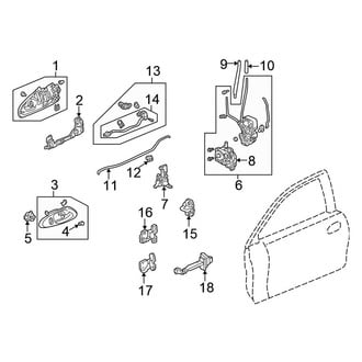 Honda OE - Door - Lock & Hardware (Coupe)