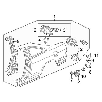 Honda OE - Quarter Panel & Components (Coupe)