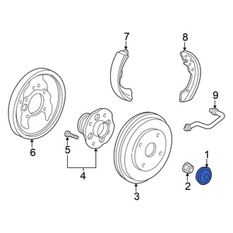 Honda OE - Rear Wheel Bearing Dust Cap