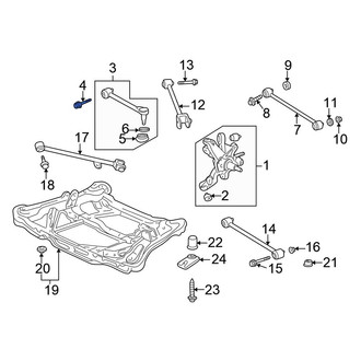 Honda OE - Outer Suspension Trailing Arm Bolt