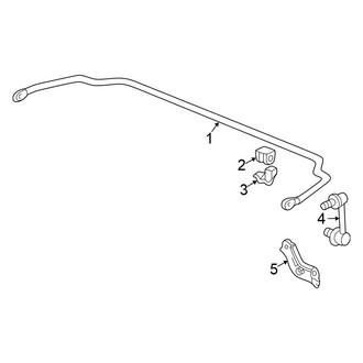 Honda OE - Rear Suspension - Stabilizer Bar & Components (Coupe)