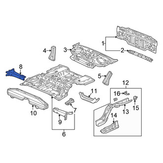 Honda OE - Right Floor Pan Reinforcement