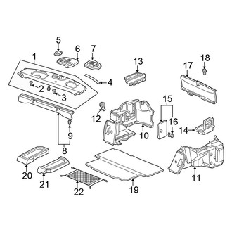 Honda OE - Rear Body & Floor - Interior Trim (Coupe / EX / LX Coupe)
