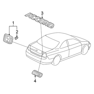Honda OE - Trunk Lid - Spoiler (Dealer Installed Accessory), (Coupe)