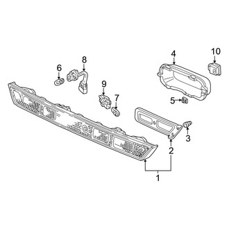Honda OE - Rear Lamps - Combination Lamps (On Lid), (Coupe)