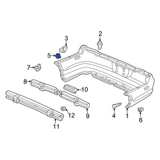 Honda OE - Rear Bumper Cover Grommet