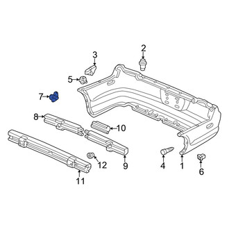 Honda OE - Rear Inner Bumper Guide