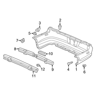 Honda OE - Rear Bumper - Bumper & Components (Coupe)