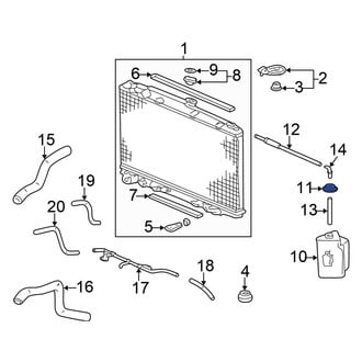 Honda OE - Engine Coolant Reservoir Cap