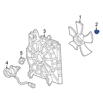 Honda OE - Engine Cooling Fan Blade Nut