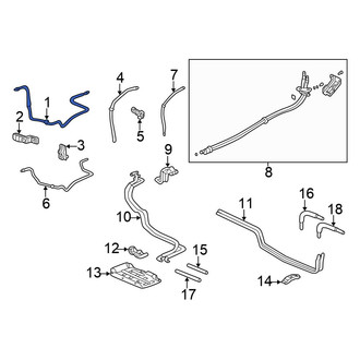 Honda OE - Rear A/C Refrigerant Suction Hose