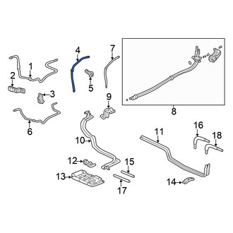 Honda OE - Rear A/C Refrigerant Suction Hose
