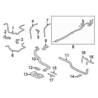 Honda OE - Air Conditioner & Heater - Rear A/C Lines (3.5L)