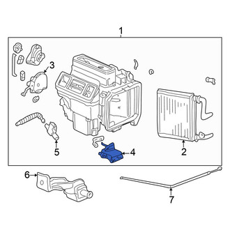 Honda OE - Front Lower HVAC Blend Door Actuator