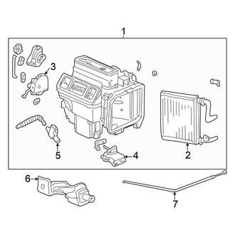 Honda OE - Air Conditioner & Heater - Heater Components (Front)