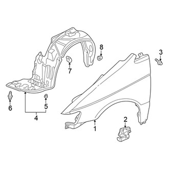 Honda OE - Fender & Components