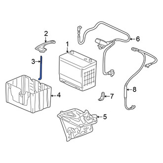Honda OE - Right Battery Hold Down Stud