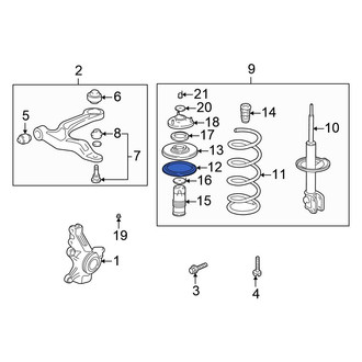 Honda OE - Rear Coil Spring Insulator