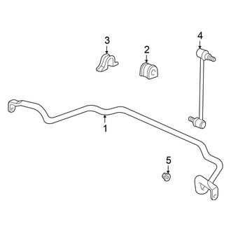 Honda OE - Front Suspension - Stabilizer Bar & Components