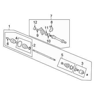 Honda OE - Front Suspension - Drive Axles