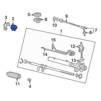 Honda OE - Left Rack and Pinion Mount Bushing