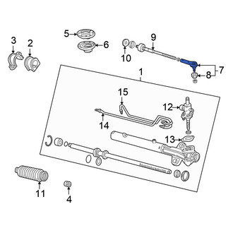 Honda OE - Inner Steering Tie Rod End