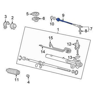 Honda OE - Inner Steering Tie Rod End