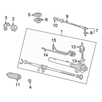Honda OE - Steering Gear & Linkage (3.5L)