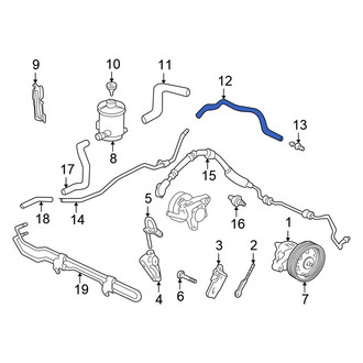 Honda OE - Power Steering Return Hose