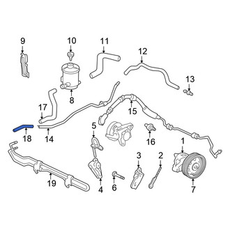 Honda OE - Power Steering Return Hose