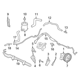 Honda OE - Steering Gear & Linkage - Pump & Hoses