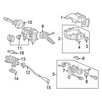 Honda OE - Steering Column - Shroud, Switches & Levers
