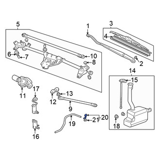 Honda OE - Front Windshield Washer Nozzle