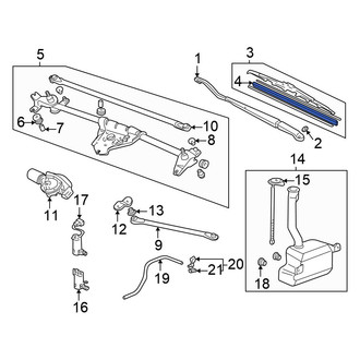 Honda OE - Front Right Wiper Blade Refill