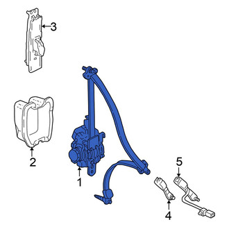 Honda OE - Front Left Seat Belt Lap and Shoulder Belt