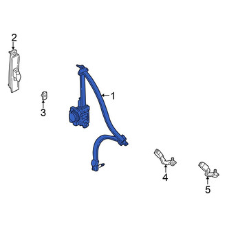 Honda OE - Front Left Seat Belt Lap and Shoulder Belt