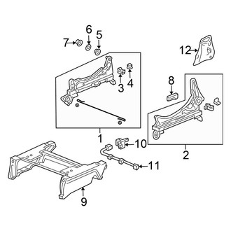 Honda OE - Seats & Tracks - Tracks & Components (Manual Driver Seat)
