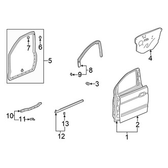 Honda OE - Front Door - Door & Components