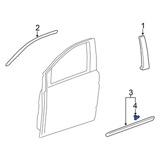 Honda OE - Door Molding Clip