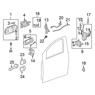 Honda OE - Door Lock Rod Clip