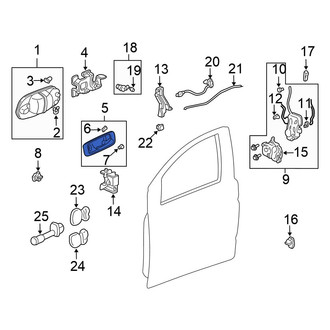 Honda OE - Front Left Inner Interior Door Handle