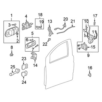 Honda OE - Front Door - Lock & Hardware