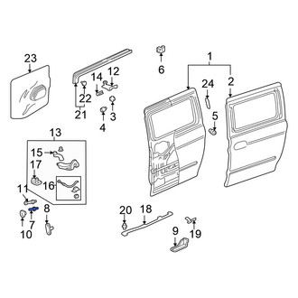 Honda OE - Front Sliding Door Stop Bumper