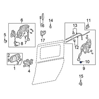 Honda OE - Rear ABS Wheel Speed Sensor Retainer